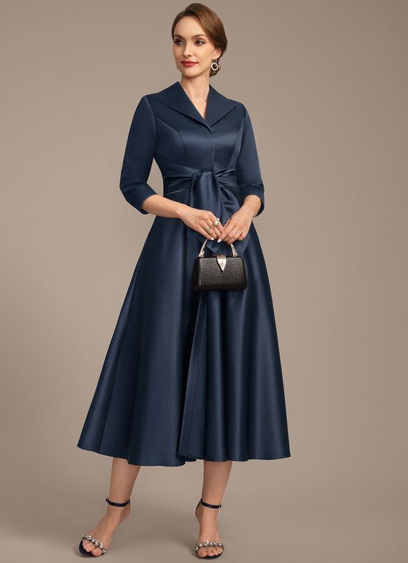 Robe Droite Bleu Marine Chic - gallery 5