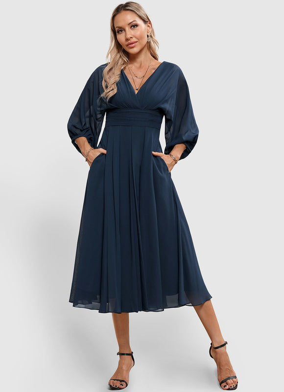 Robe Chic À Volants Florale