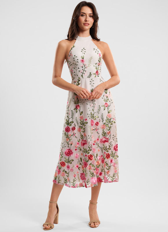 Robe Chic Cocktail Florale - gallery 5