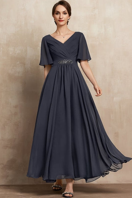 Robe Chic Longue Charbon Flottante