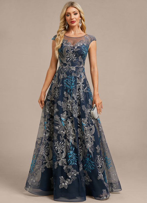 Robe Chic Florale Bleu Nuit - gallery 2