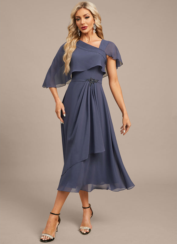 Robe Chic Élegante Ondulée