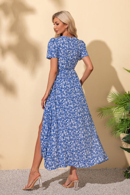 Robe Chic Fleurie Cobalt - gallery 4