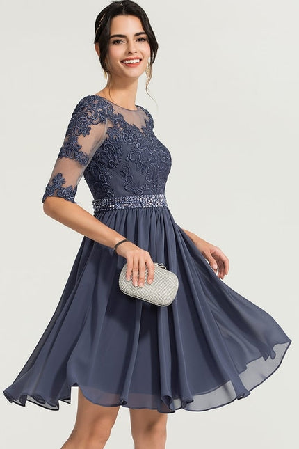 Robe Chic Bleu Nuit Enchanté - gallery 3