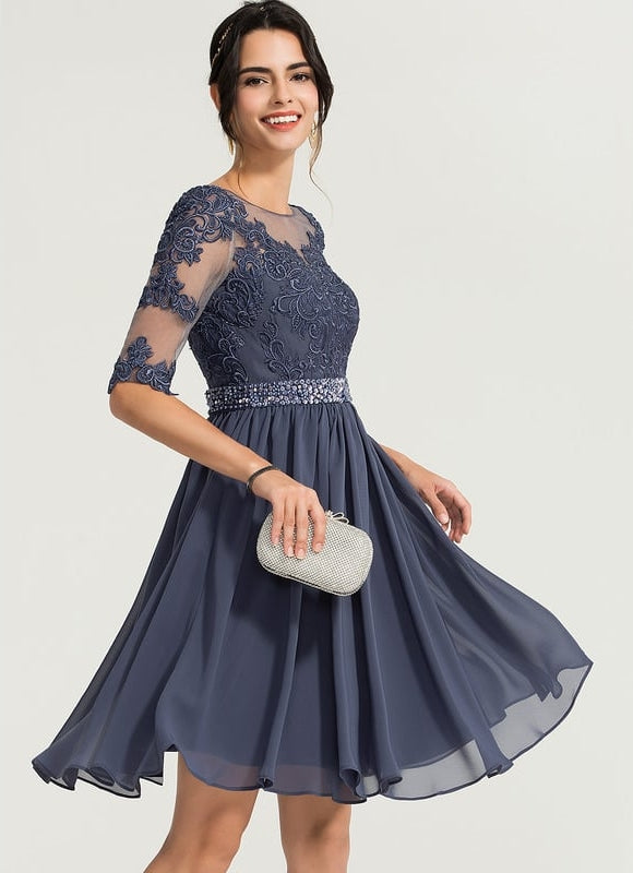 Robe Chic Bleu Nuit Enchanté - gallery 3