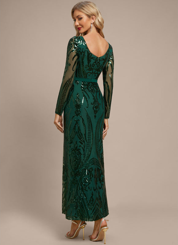 Robe Chic Pailletée Émeraude - gallery 2