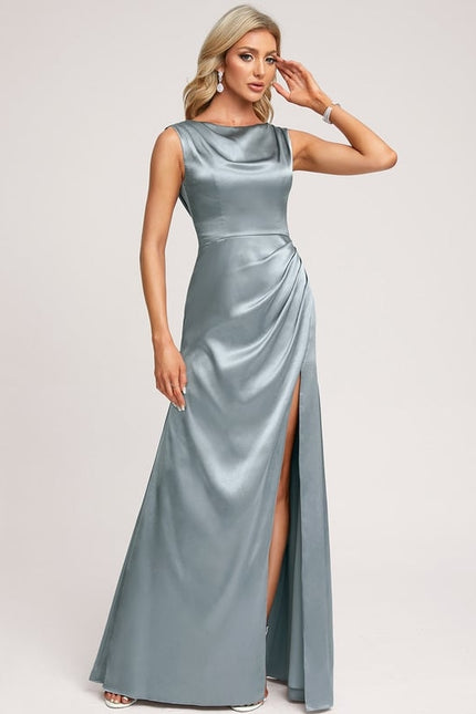 Robe En Soie Chic Longue Mariage - gallery 2
