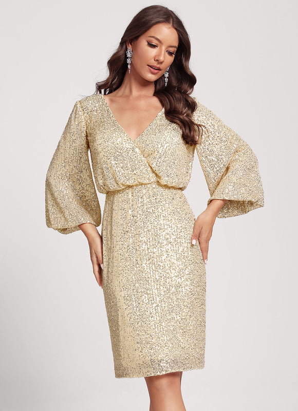 Robe Chic Lueur Dorée - gallery 1