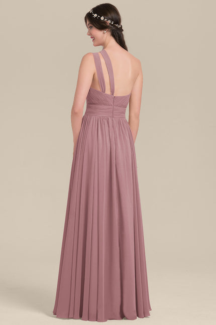 Robe Chic Asymétrique Beige - gallery 1