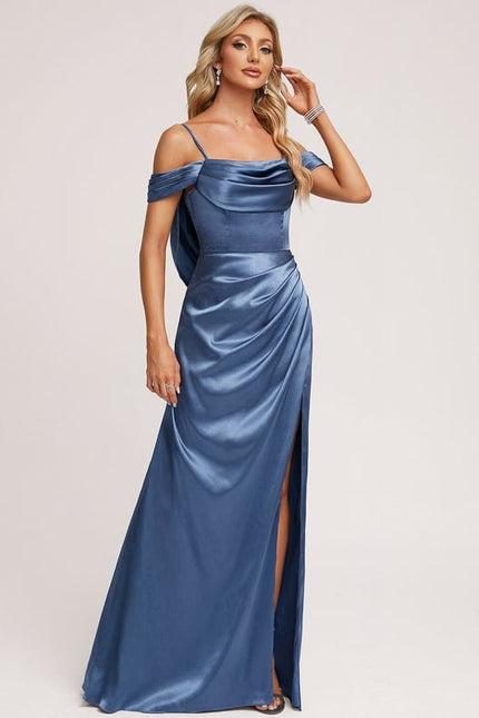 Robe Chic Satinée Aérienne - gallery 4