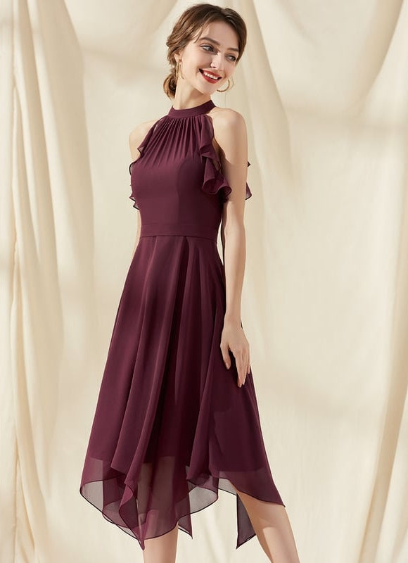 Robe Chic Chiffon Volantée - gallery 3