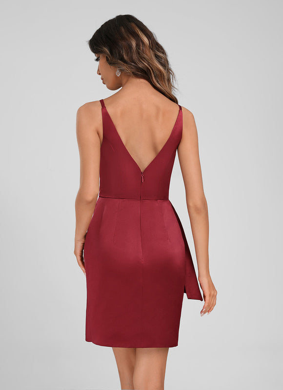 Robe Chic Satinée Volante - gallery 5
