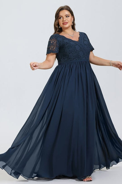 Robe Chic Longue Marine Élégante - gallery 6