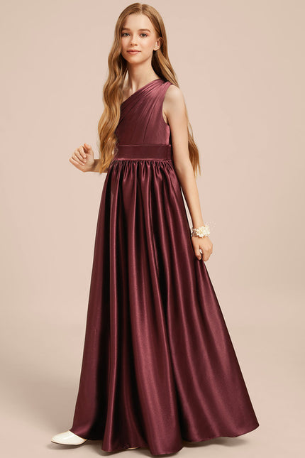Robe Chic Satin Bourgogne - gallery 1