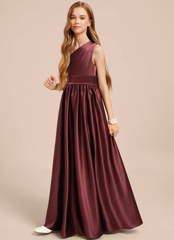Robe Chic Satin Bourgogne - gallery 1