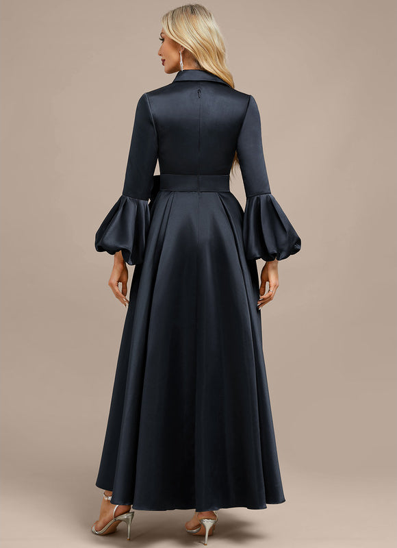 Robe Chic Satinée Longue Élégante - gallery 5