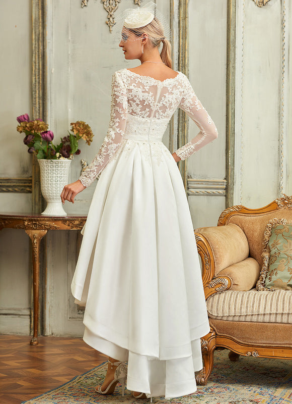 Robe Chic Élégance Satinée Asymétrique - gallery 6