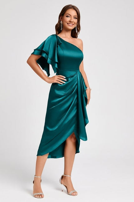 Robe Chic Satinée Élévée