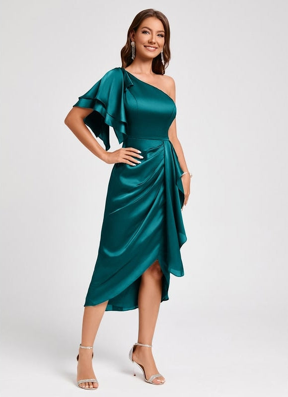 Robe Chic Satinée Élévée
