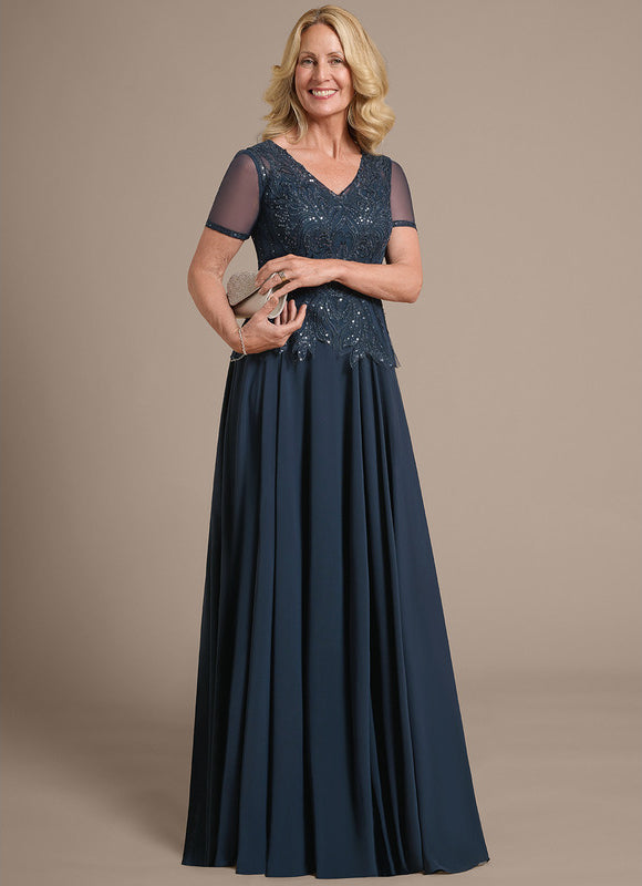 Robe Chic Longue Bleu Cobalt - gallery 5