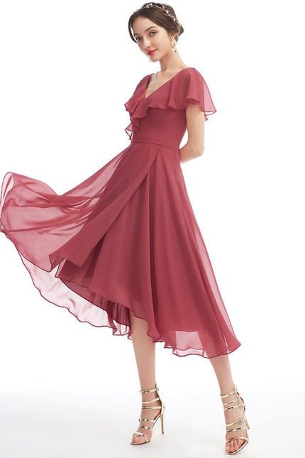 Robe Chic Fluide Bleu Nuit
