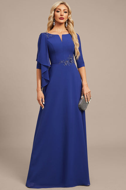 Robe Chic Bleue Flottante - gallery 2