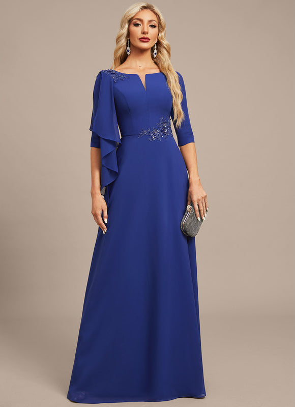 Robe Chic Bleue Flottante - gallery 2