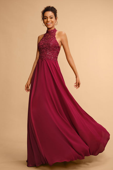 Robe Chic Bordeaux Dentelle Élégante