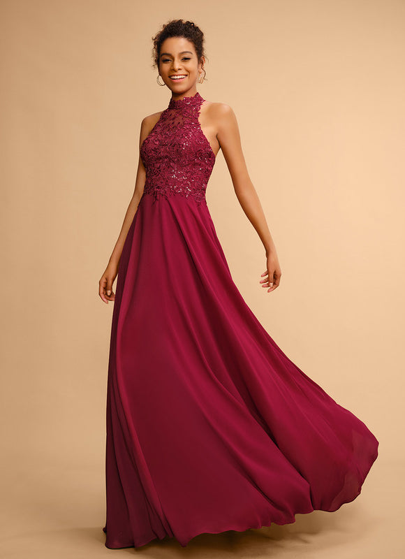 Robe Chic Bordeaux Dentelle Élégante