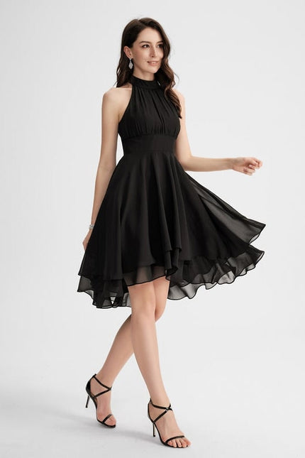 Robe Chic Noir Asymétrique Chic - gallery 1