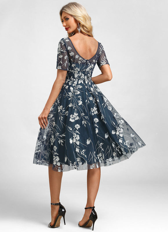 Robe Chic Florale Transparente - gallery 6