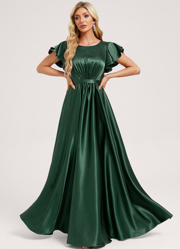 Robe Chic Longue Satinée Flottante - gallery 2