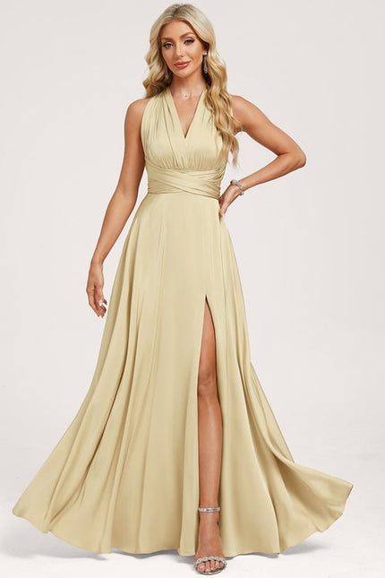 Robe Chic Satin Sable - gallery 7