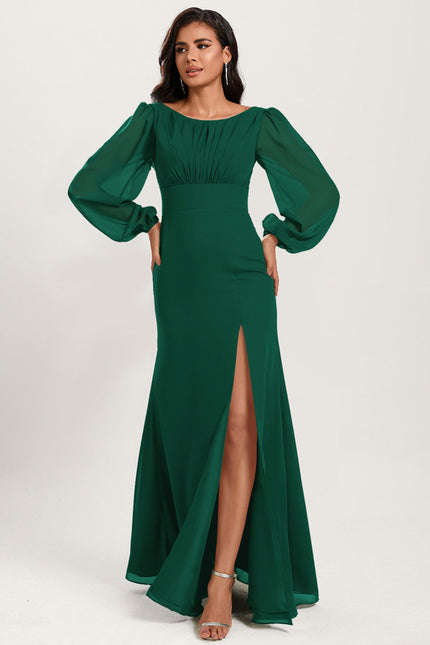 Robe Chic Violet Émeraude - gallery 1