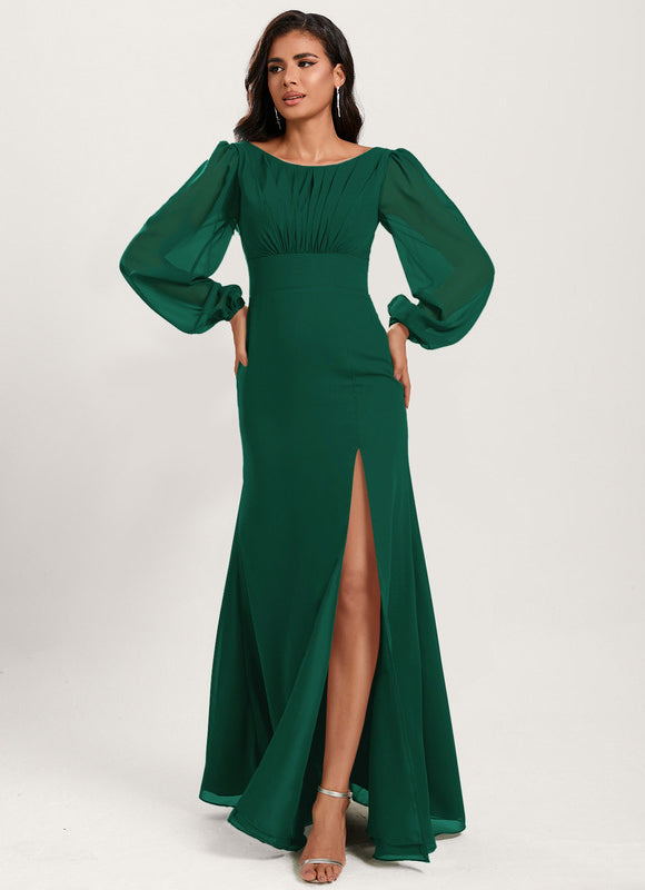 Robe Chic Violet Émeraude - gallery 1