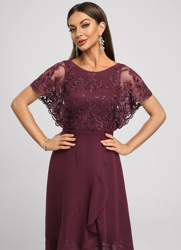 Robe Chic Bordeaux Flottant - gallery 5