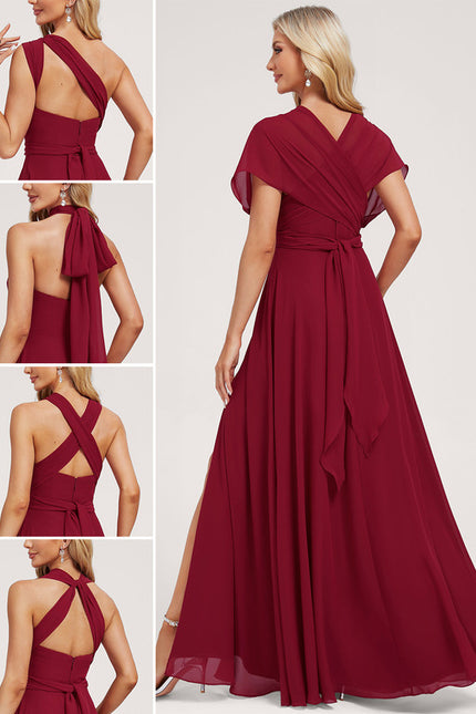 Robe Chic Bordeaux Fluide - gallery 2