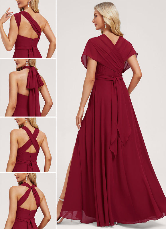 Robe Chic Bordeaux Fluide - gallery 2