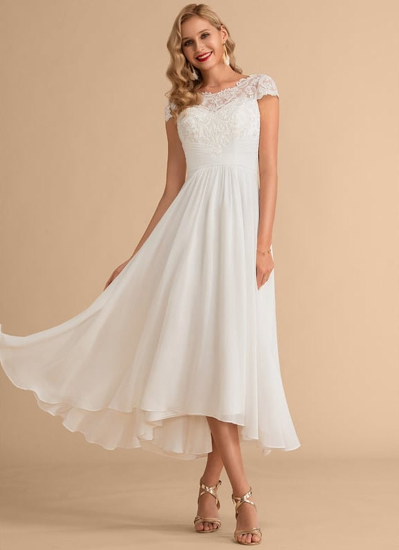 Robe En Lin Blanc Chic - gallery 1