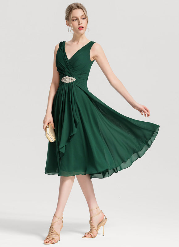 Robe Chic Verte Fluidité - gallery 1