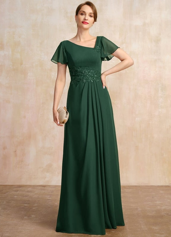 Robe Chic Col Flottant Émeraude