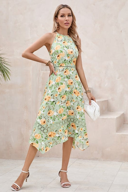 Robe Chic Trapèze Verte - gallery 3