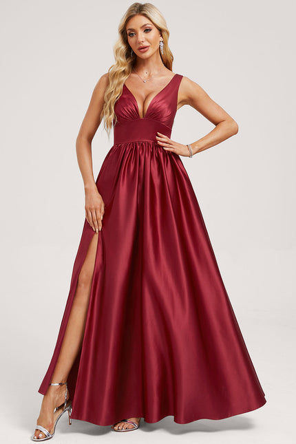 Robe Chic Satinée Rose Pâle - gallery 2
