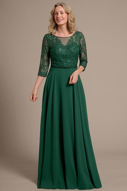 Robe Chic Élégance Verte - gallery 4