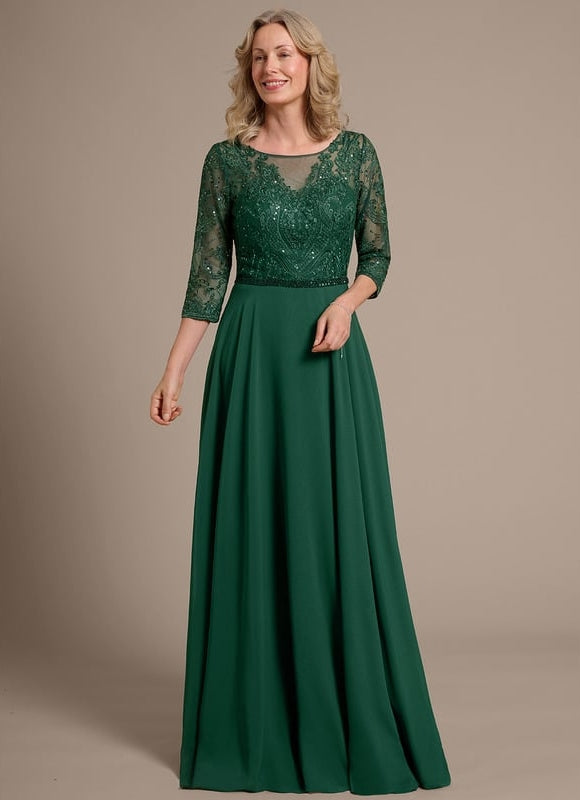 Robe Chic Élégance Verte - gallery 4