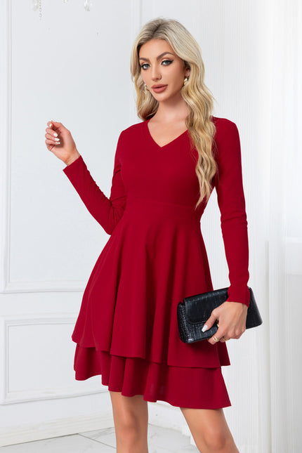 Robe Chic Vaporeuse Rouge - gallery 2