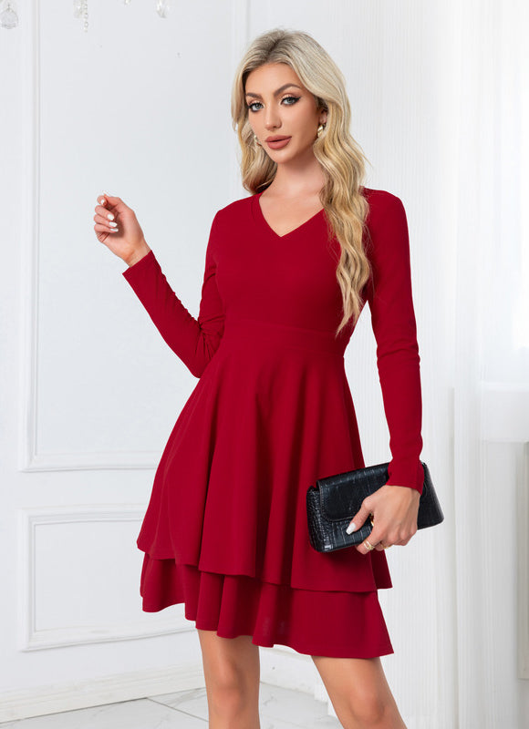 Robe Chic Vaporeuse Rouge - gallery 2