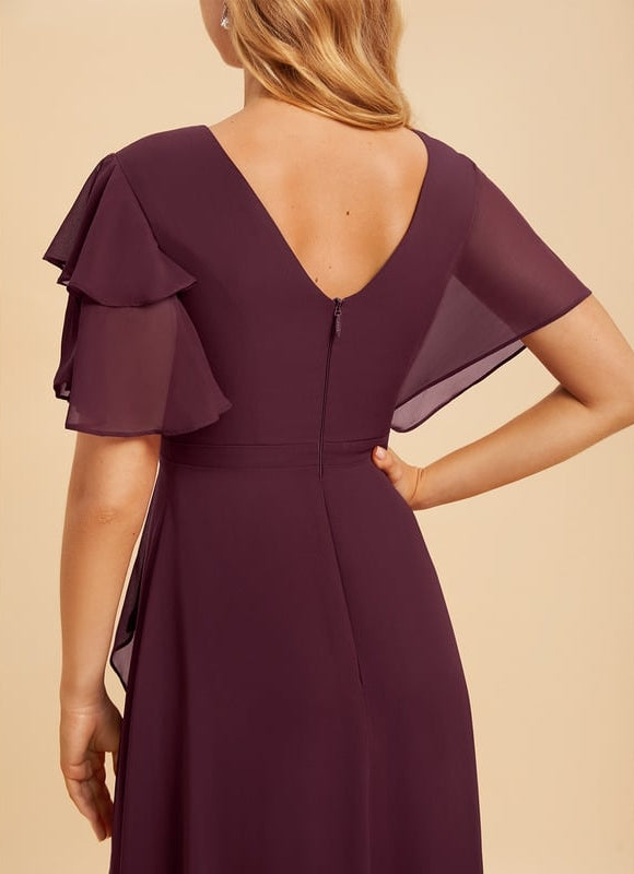 Robe Chic Mousseline Drapée - gallery 2