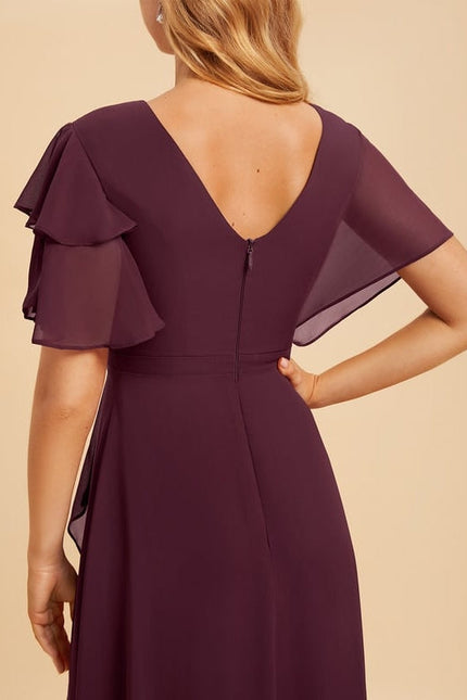Robe Chic Mousseline Drapée - gallery 2