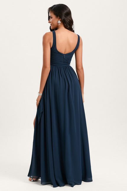 Robe Chic Longue Verte Raffinée - gallery 4